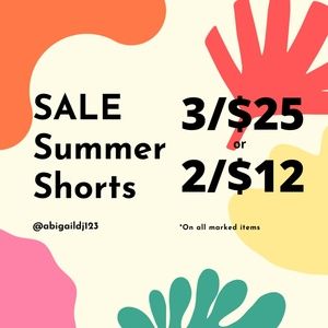 SALE 3/$25 or 2/$12